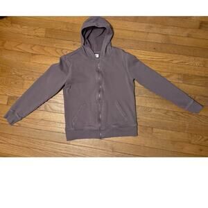 PACT full Zip up hoodie Small Organic Cotton Purple